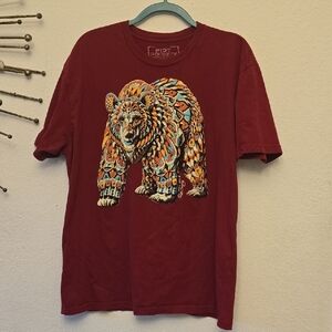 Riot Society Men's Maroon Graphic T-Shirt